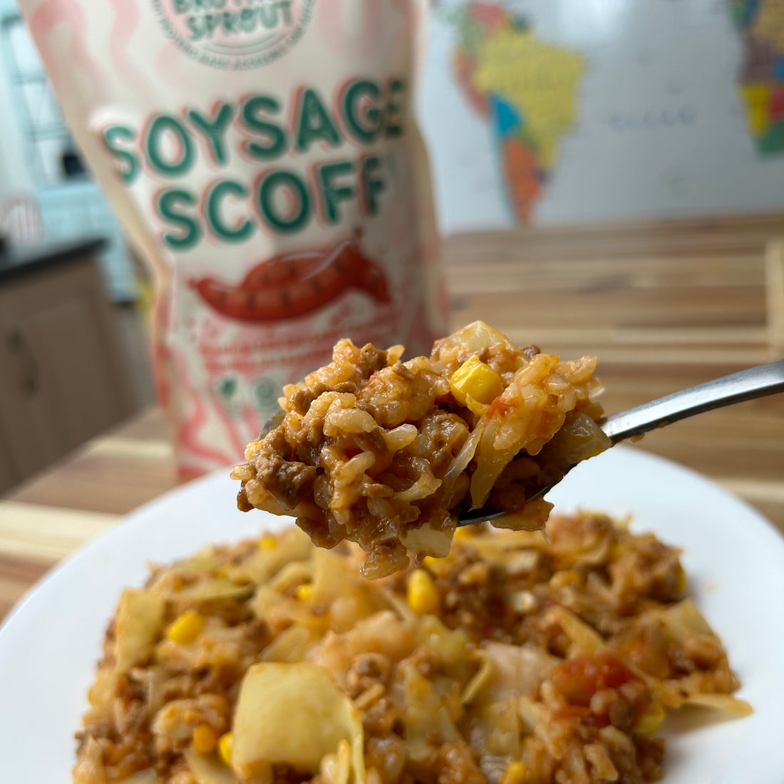 Soysage Cabbage Rice