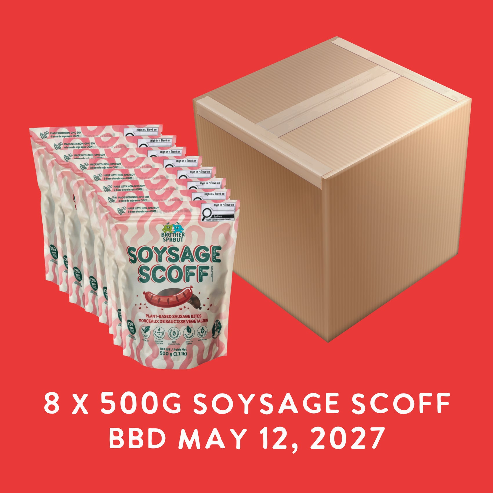 Soysage Scoff Case of 8